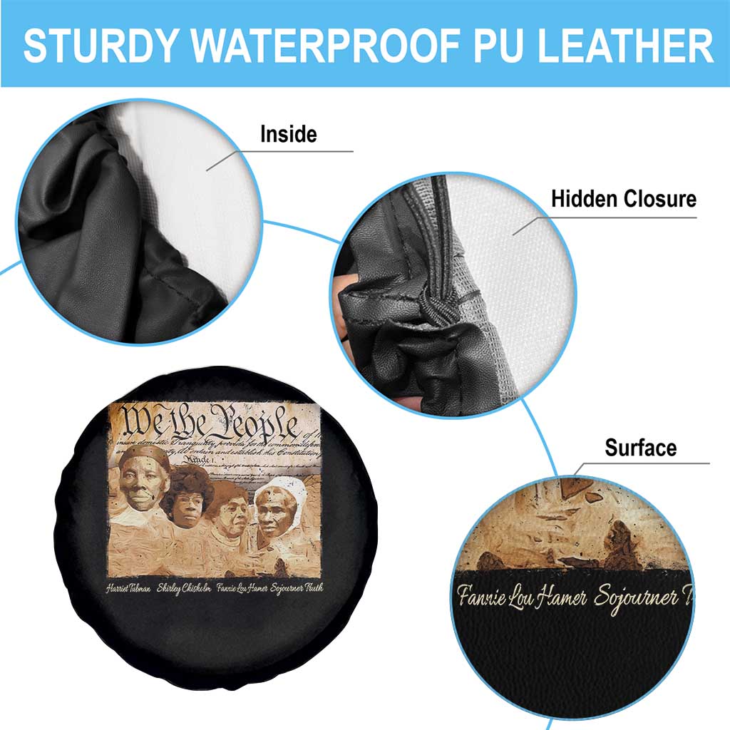 Black Women Leaders Spare Tire Cover Harriet Tubman Shirley Fannie Hamer Sojourner Truth Black History Month TS11 Print Your Wear