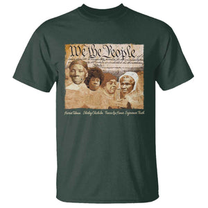 Black Women Leaders T Shirt Harriet Tubman Shirley Fannie Hamer Sojourner Truth Black History Month TS11 Dark Forest Green Print Your Wear