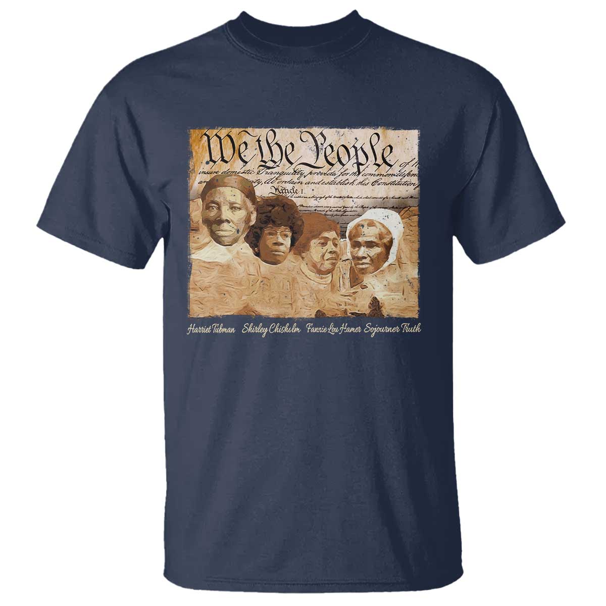 Black Women Leaders T Shirt Harriet Tubman Shirley Fannie Hamer Sojourner Truth Black History Month TS11 Navy Print Your Wear