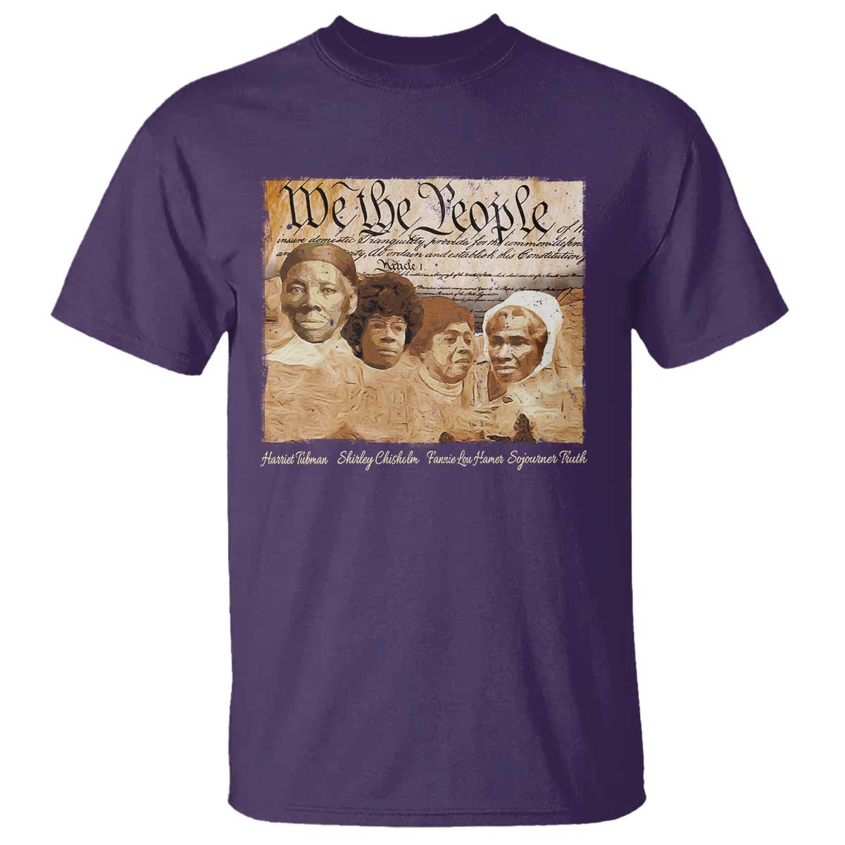 Black Women Leaders T Shirt Harriet Tubman Shirley Fannie Hamer Sojourner Truth Black History Month TS11 Purple Print Your Wear