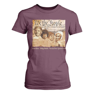 Black Women Leaders T Shirt For Women Harriet Tubman Shirley Fannie Hamer Sojourner Truth Black History Month TS11 Maroon Print Your Wear