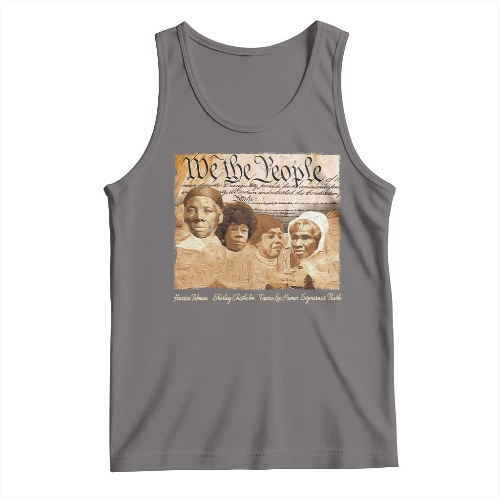 Black Women Leaders Tank Top Harriet Tubman Shirley Fannie Hamer Sojourner Truth Black History Month TS11 Deep Heather Print Your Wear