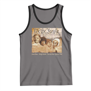 Black Women Leaders Tank Top Harriet Tubman Shirley Fannie Hamer Sojourner Truth Black History Month TS11 Deep Heather Black Print Your Wear