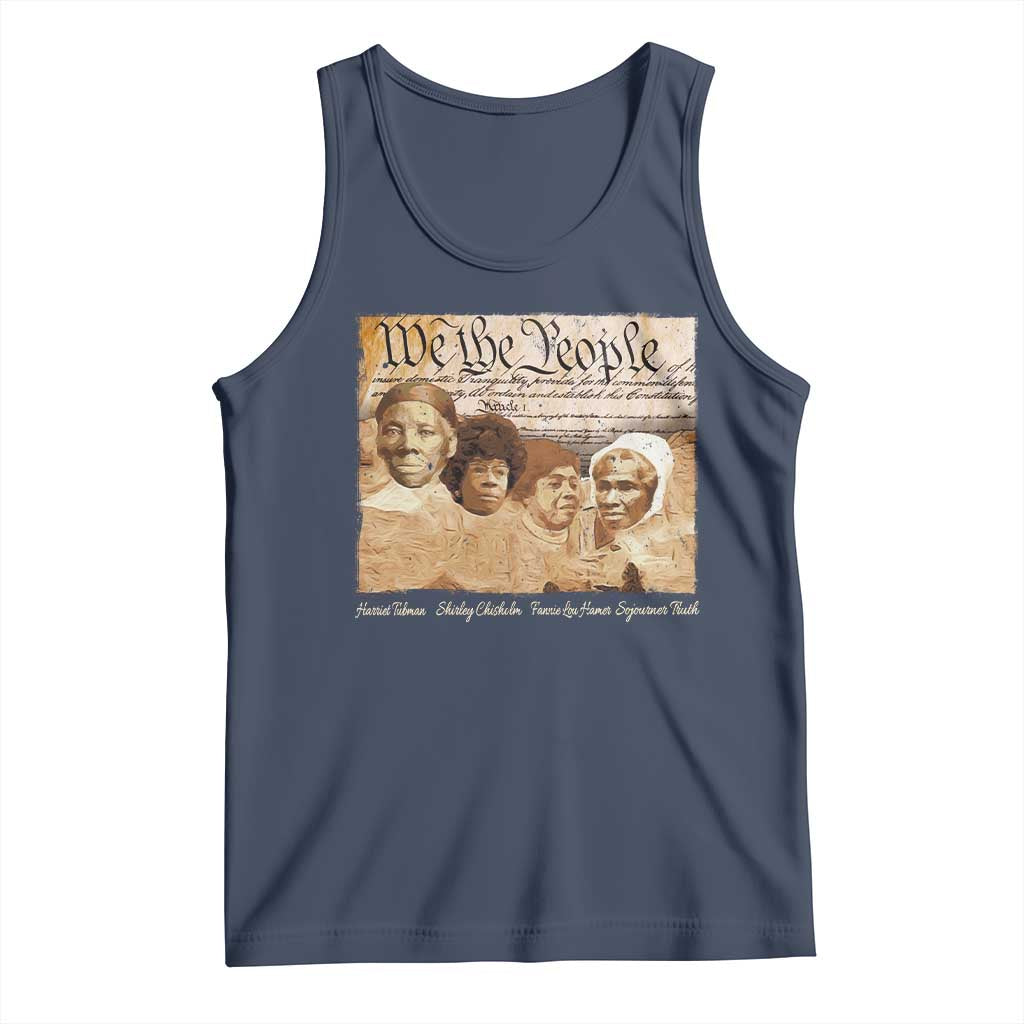 Black Women Leaders Tank Top Harriet Tubman Shirley Fannie Hamer Sojourner Truth Black History Month TS11 Navy Print Your Wear