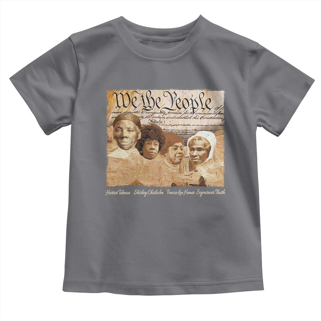 Black Women Leaders Toddler T Shirt Harriet Tubman Shirley Fannie Hamer Sojourner Truth Black History Month TS11 Charcoal Print Your Wear