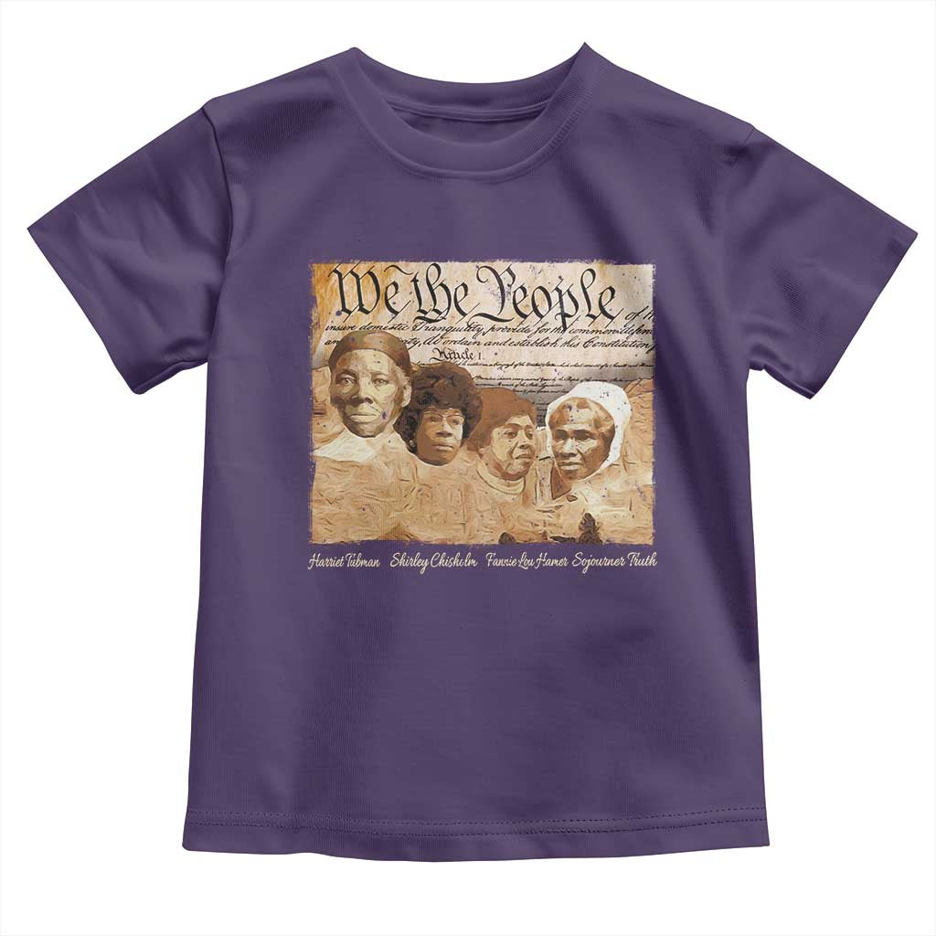 Black Women Leaders Toddler T Shirt Harriet Tubman Shirley Fannie Hamer Sojourner Truth Black History Month TS11 Purple Print Your Wear
