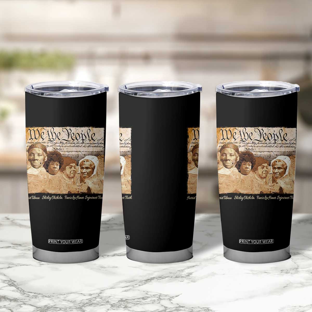 Black Women Leaders Tumbler Cup Harriet Tubman Shirley Fannie Hamer Sojourner Truth Black History Month TS11 Print Your Wear