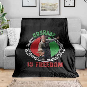 Harriet Tubman Throw Blanket Courage Is Freedom Black History Hero TS11 Print Your Wear