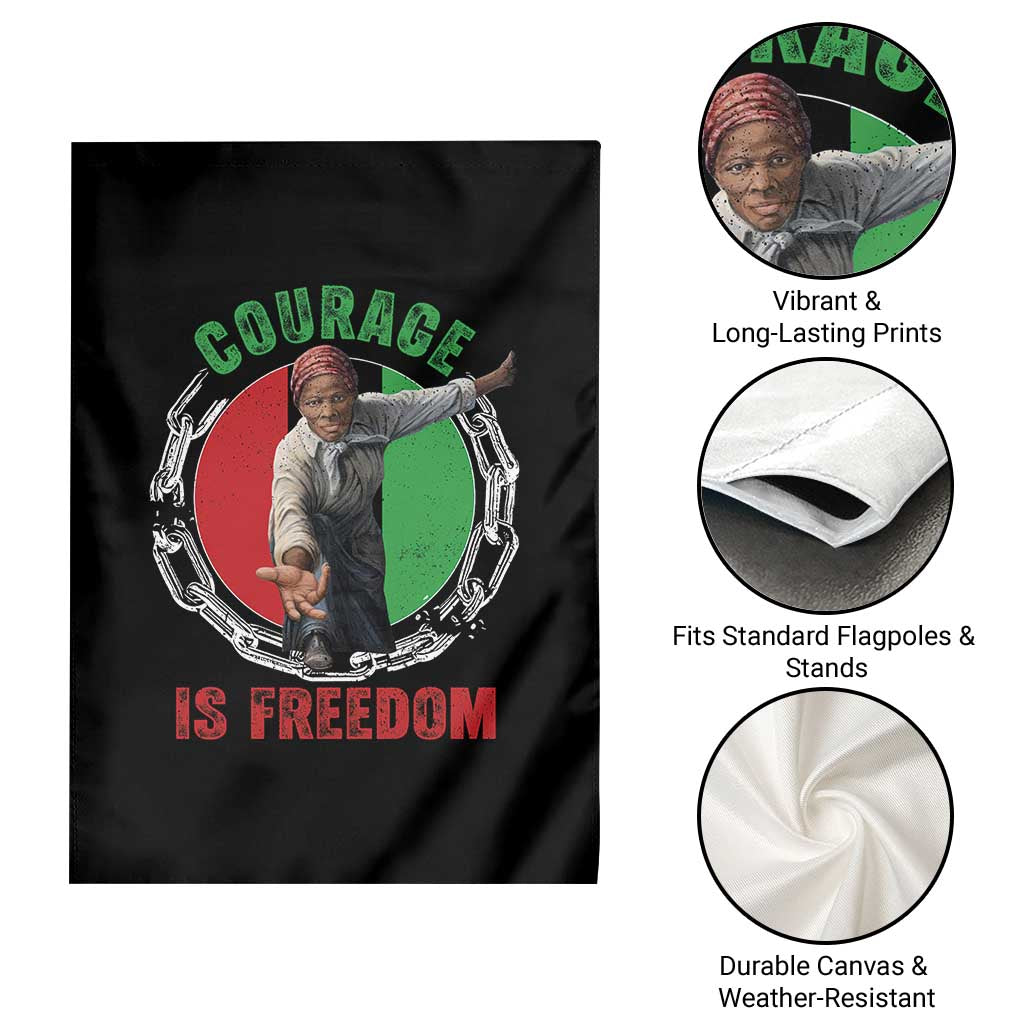 Harriet Tubman Garden Flag Courage Is Freedom Black History Hero TS11 Print Your Wear