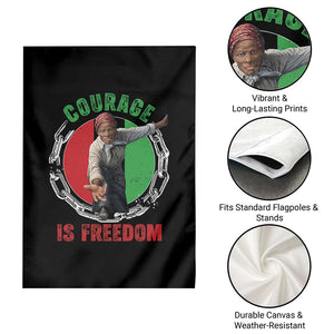 Harriet Tubman Garden Flag Courage Is Freedom Black History Hero TS11 Print Your Wear