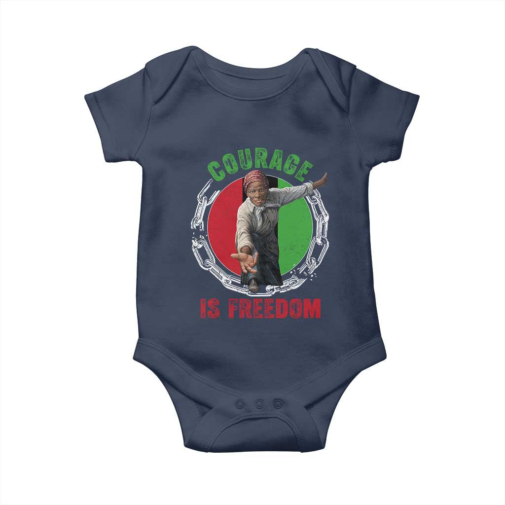 Harriet Tubman Baby Onesie Courage Is Freedom Black History Hero TS11 Navy Print Your Wear