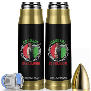Harriet Tubman Bullet Tumbler Courage Is Freedom Black History Hero TS11 Black Print Your Wear