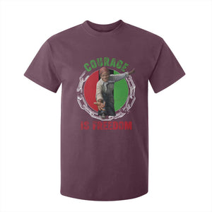 Harriet Tubman T Shirt For Kid Courage Is Freedom Black History Hero TS11 Maroon Print Your Wear