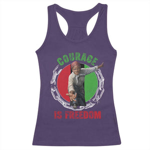 Harriet Tubman Racerback Tank Top Courage Is Freedom Black History Hero TS11 Purple Print Your Wear