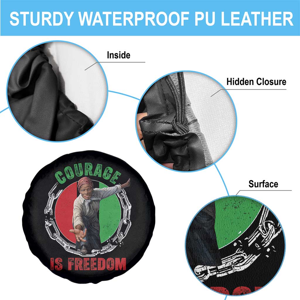 Harriet Tubman Spare Tire Cover Courage Is Freedom Black History Hero TS11 Print Your Wear