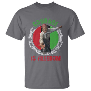 Harriet Tubman T Shirt Courage Is Freedom Black History Hero TS11 Charcoal Print Your Wear