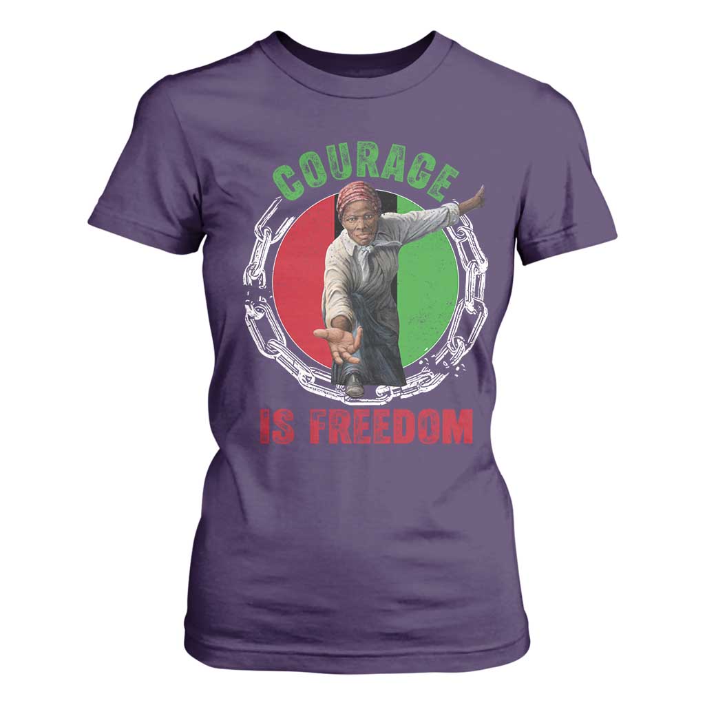 Harriet Tubman T Shirt For Women Courage Is Freedom Black History Hero TS11 Purple Print Your Wear