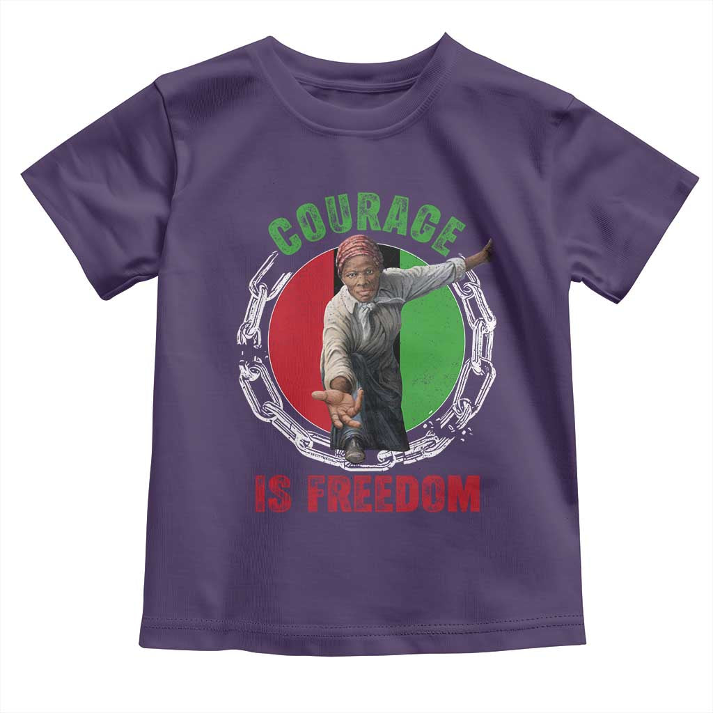 Harriet Tubman Toddler T Shirt Courage Is Freedom Black History Hero TS11 Purple Print Your Wear