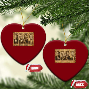 Black Leaders Ceramic Ornament Be Strong Be Brave Be Humble Be Badass African American History Month TS11 Print Your Wear