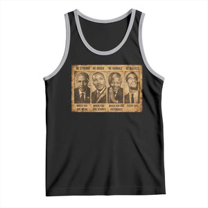 Black Leaders Tank Top Be Strong Be Brave Be Humble Be Badass African American History Month TS11 Black Athletic Heather Print Your Wear