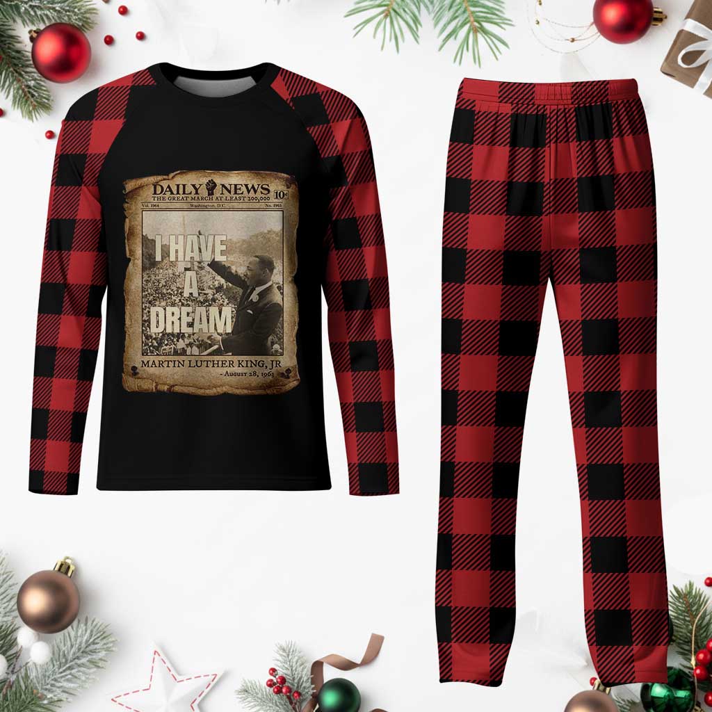 I Have A Dream Martin Luther King MLK Day Plaid Pajama Set March On Washington Black History TS11 Buffalo Plaid Print Your Wear