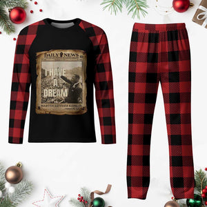 I Have A Dream Martin Luther King MLK Day Plaid Pajama Set March On Washington Black History TS11 Buffalo Plaid Print Your Wear