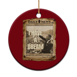 I Have A Dream Martin Luther King MLK Day Ceramic Ornament March On Washington Black History TS11 1pc Red Print Your Wear