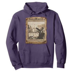 I Have A Dream Martin Luther King MLK Day Hoodie March On Washington Black History TS11 Purple Print Your Wear