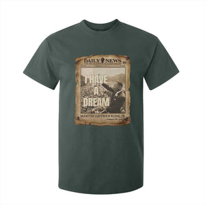 I Have A Dream Martin Luther King MLK Day T Shirt For Kid March On Washington Black History TS11 Dark Forest Green Print Your Wear