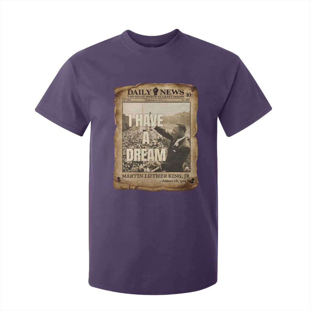 I Have A Dream Martin Luther King MLK Day T Shirt For Kid March On Washington Black History TS11 Purple Print Your Wear