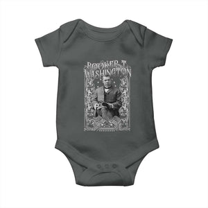 Booker Taliaferro Washington Baby Onesie African American Educator Black History TS11 Dark Heather Print Your Wear