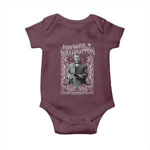 Booker Taliaferro Washington Baby Onesie African American Educator Black History TS11 Maroon Print Your Wear