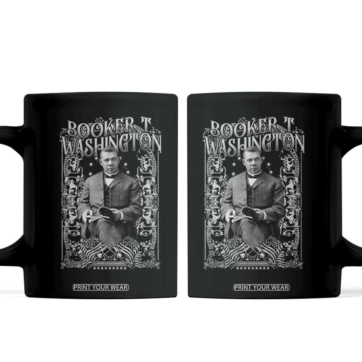 Booker Taliaferro Washington Coffee Mug African American Educator Black History TS11 Black Print Your Wear