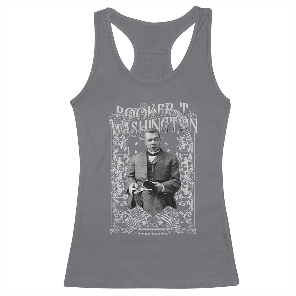 Booker Taliaferro Washington Racerback Tank Top African American Educator Black History TS11 Charcoal Print Your Wear
