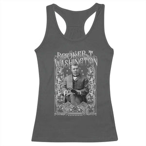 Booker Taliaferro Washington Racerback Tank Top African American Educator Black History TS11 Dark Heather Print Your Wear