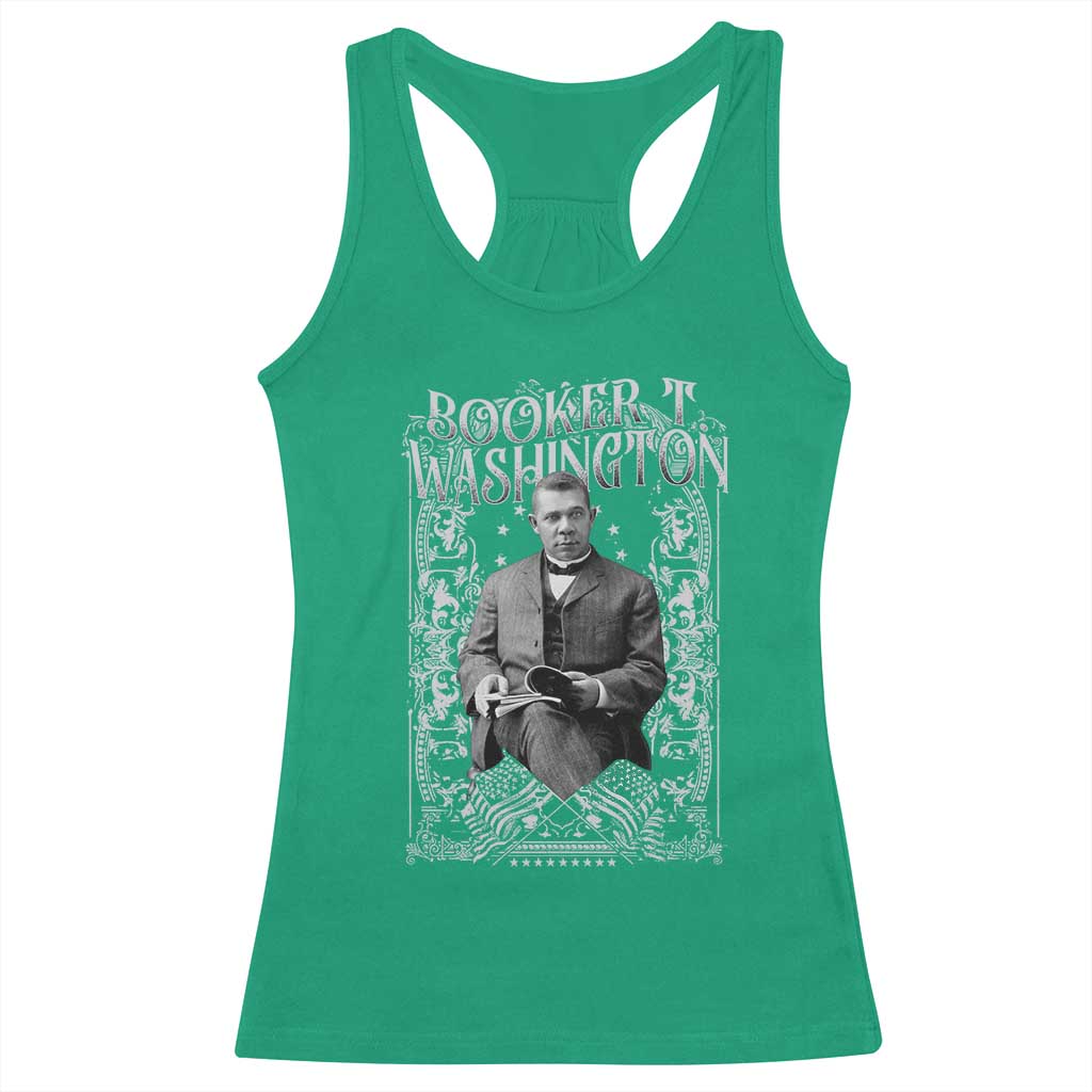 Booker Taliaferro Washington Racerback Tank Top African American Educator Black History TS11 Irish Green Print Your Wear
