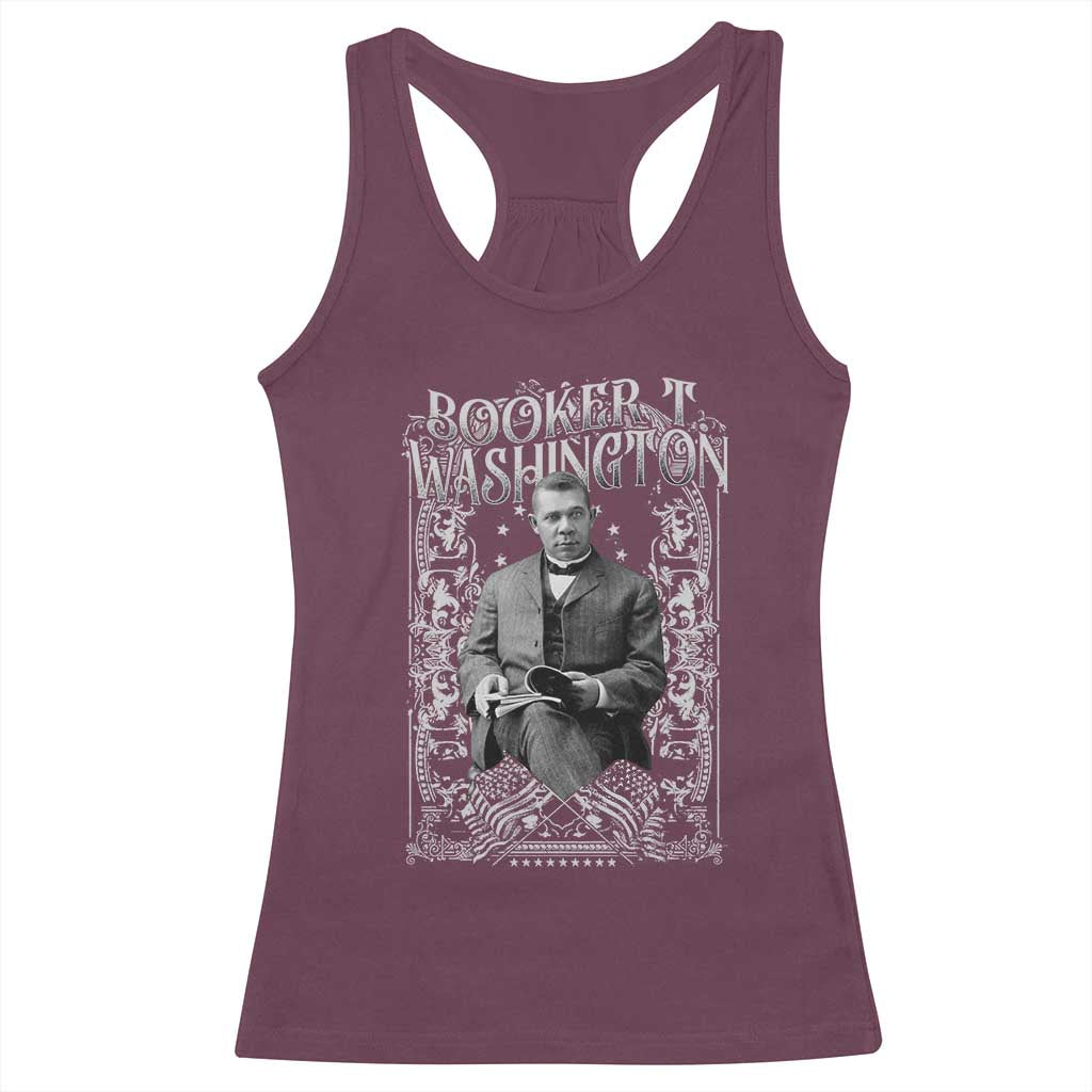 Booker Taliaferro Washington Racerback Tank Top African American Educator Black History TS11 Maroon Print Your Wear