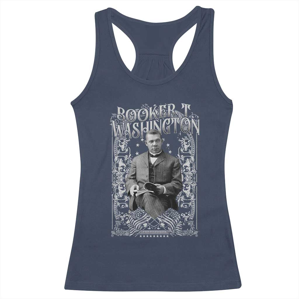 Booker Taliaferro Washington Racerback Tank Top African American Educator Black History TS11 Navy Print Your Wear