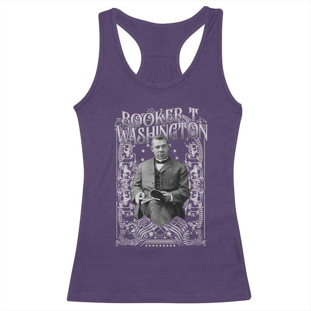 Booker Taliaferro Washington Racerback Tank Top African American Educator Black History TS11 Purple Print Your Wear