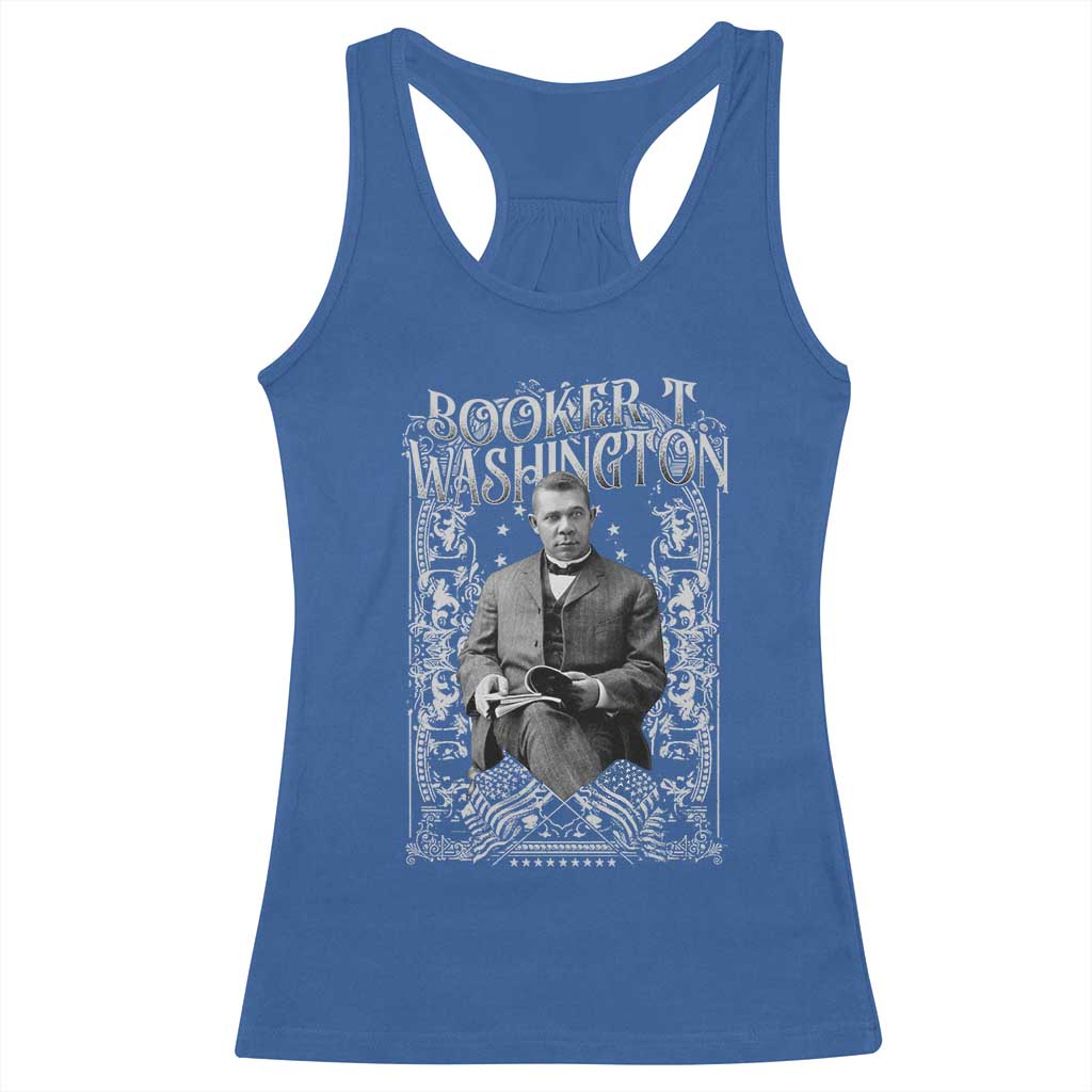 Booker Taliaferro Washington Racerback Tank Top African American Educator Black History TS11 Royal Blue Print Your Wear