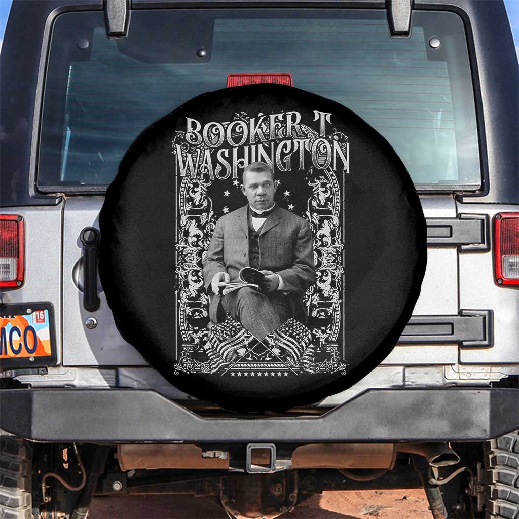 Booker Taliaferro Washington Spare Tire Cover African American Educator Black History TS11 No hole Black Print Your Wear