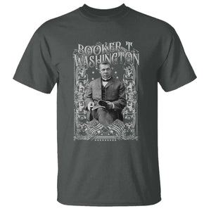 Booker Taliaferro Washington T Shirt African American Educator Black History TS11 Dark Heather Print Your Wear