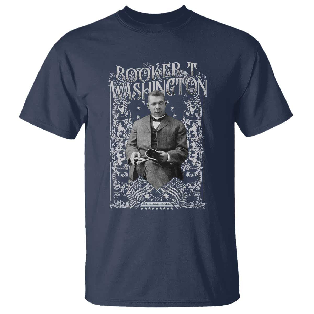 Booker Taliaferro Washington T Shirt African American Educator Black History TS11 Navy Print Your Wear