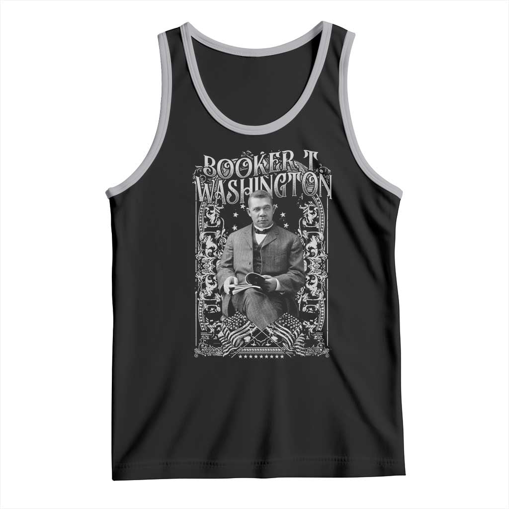 Booker Taliaferro Washington Tank Top African American Educator Black History TS11 Black Athletic Heather Print Your Wear