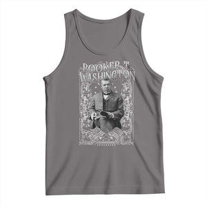 Booker Taliaferro Washington Tank Top African American Educator Black History TS11 Deep Heather Print Your Wear