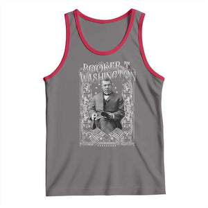 Booker Taliaferro Washington Tank Top African American Educator Black History TS11 Deep Heather Red Print Your Wear