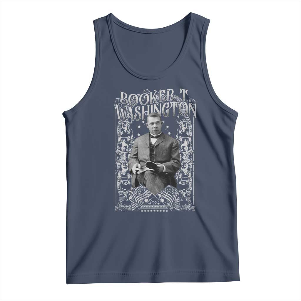 Booker Taliaferro Washington Tank Top African American Educator Black History TS11 Navy Print Your Wear