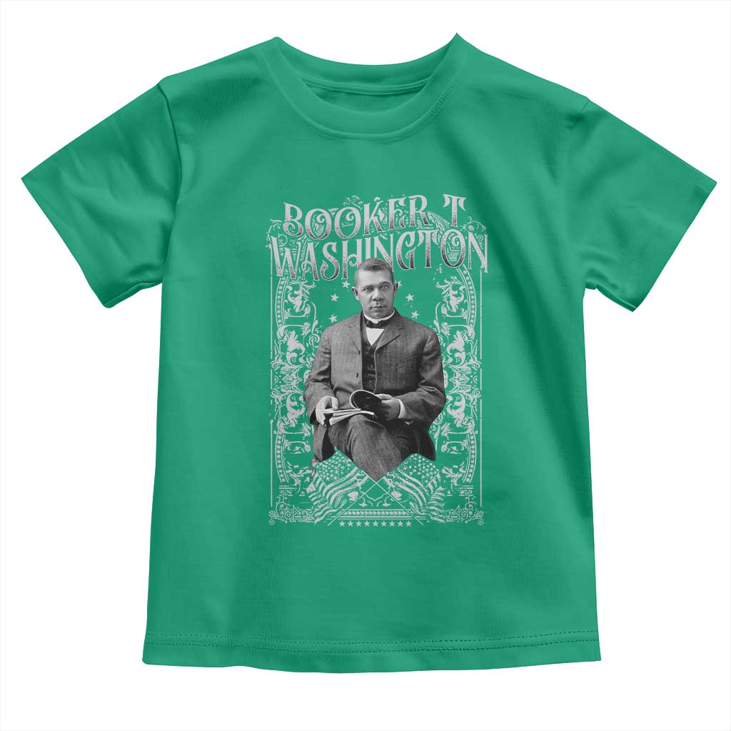 Booker Taliaferro Washington Toddler T Shirt African American Educator Black History TS11 Irish Green Print Your Wear