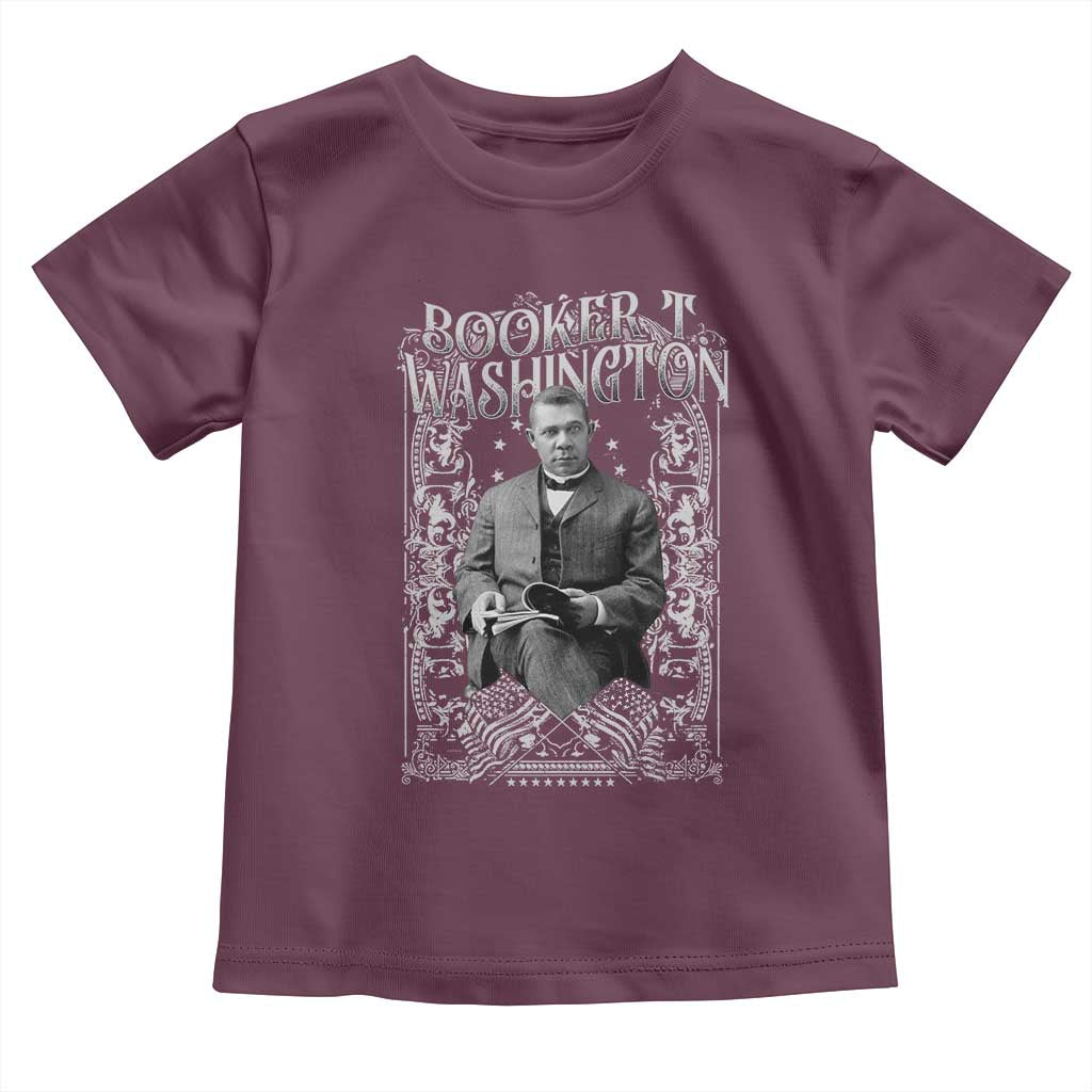 Booker Taliaferro Washington Toddler T Shirt African American Educator Black History TS11 Maroon Print Your Wear
