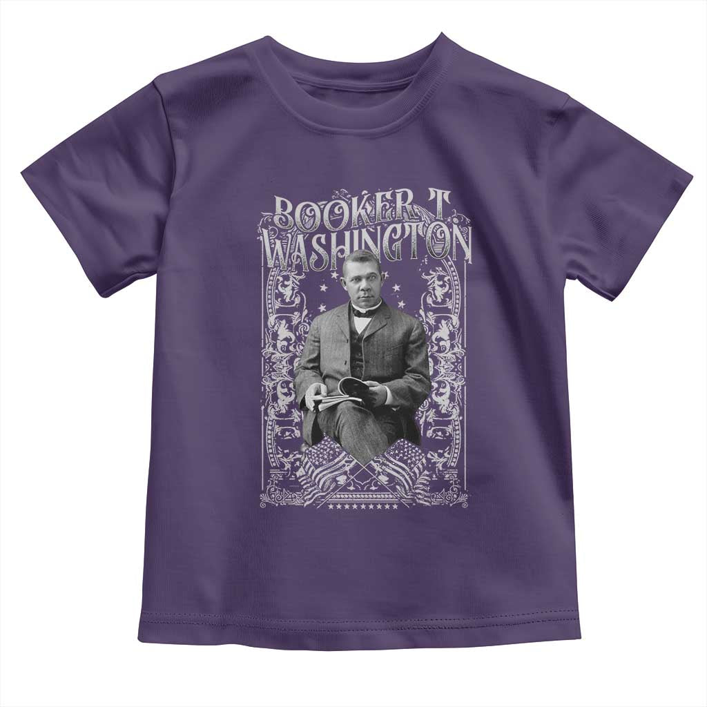 Booker Taliaferro Washington Toddler T Shirt African American Educator Black History TS11 Purple Print Your Wear